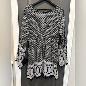 S.R. Fashion Lightweight Spring/Summer Boho Dress w/ measurements- Size XL